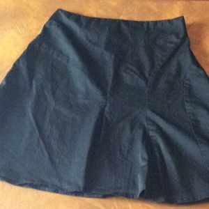 George Stretch Black A-Line Skirt